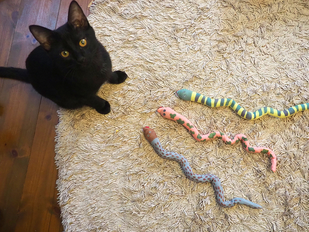 猫のおもちゃ～ヘビ～